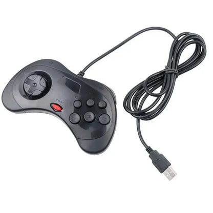 USB Classic Wired Game Gamepad for Segas Saturn System Style for PC/ Mac Gaming Controller