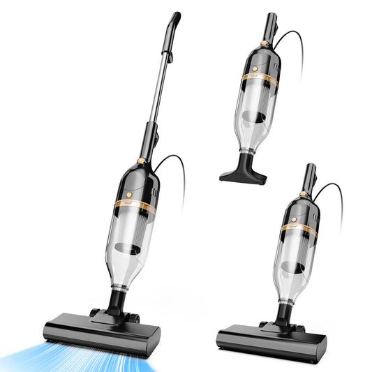 INSE R7 Corded Vacuum Cleaner 600W Powerful Handheld Stick Vacuum 3 in 1 Lightweight Vacuum Cleaners for Carpet Floor Pet Hair