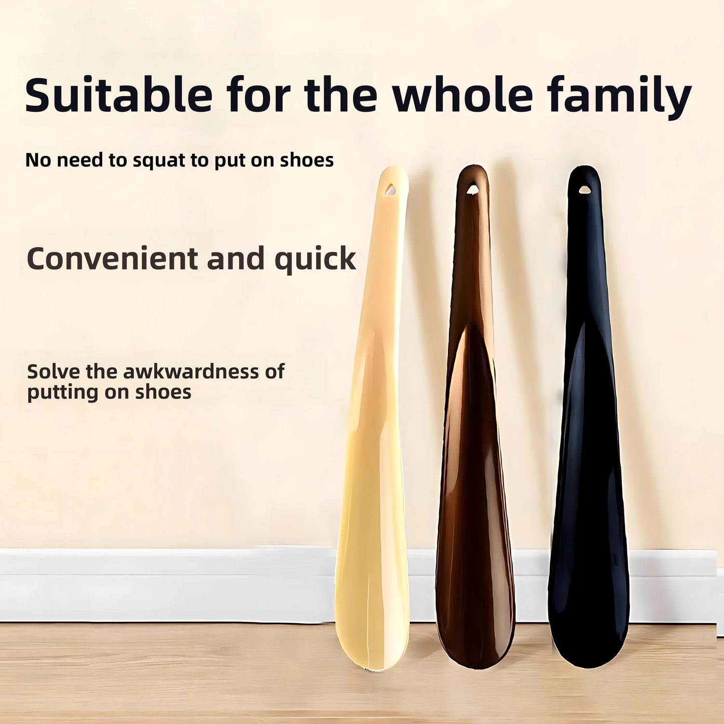 Portable  Shoe Horn Easy to Wear Shoe Helper High End Lazy Person's Shoe for Home Use Multi-Function Plastic Shoe Horn