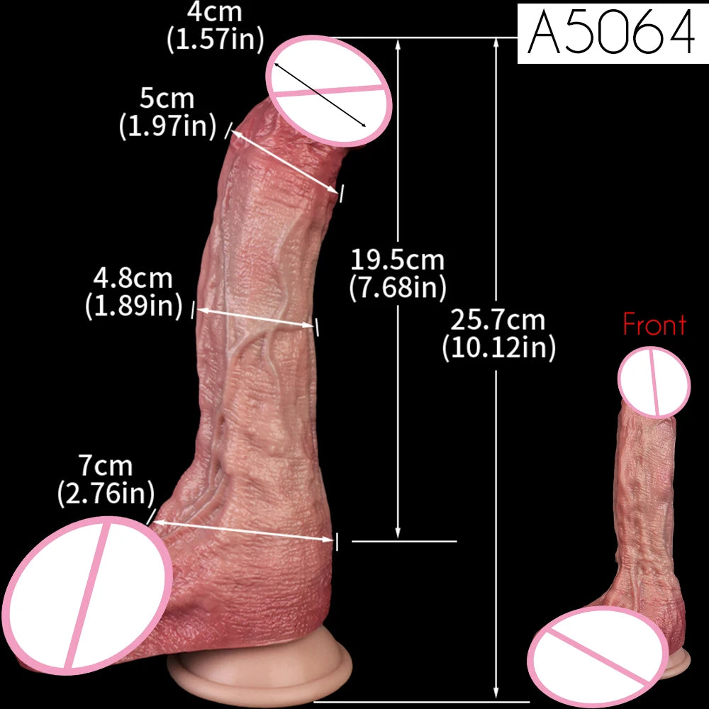 SXXY Dual Layer 10.12 Inch Soft Squirting Dildo Lifelike Sucker Penis Sex Toy Silicone Adult Ejaculating Butt Plug For Men Women