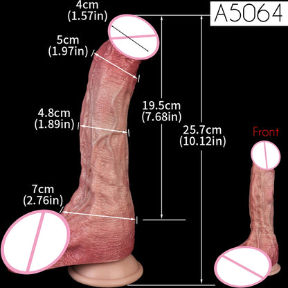 SXXY Dual Layer 10.12 Inch Soft Squirting Dildo Lifelike Sucker Penis Sex Toy Silicone Adult Ejaculating Butt Plug For Men Women