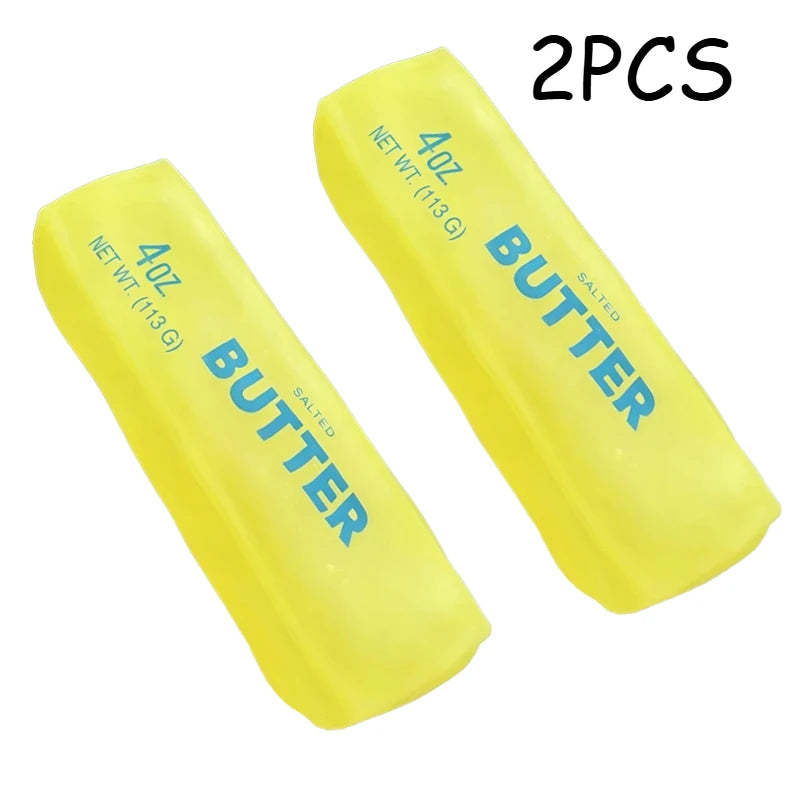 Moldable Butter Stick Squishy Toy Vaseline Filled Stress Relief Butter Cheese Bar Squeeze Fidget Toy Decompression Vent Toy