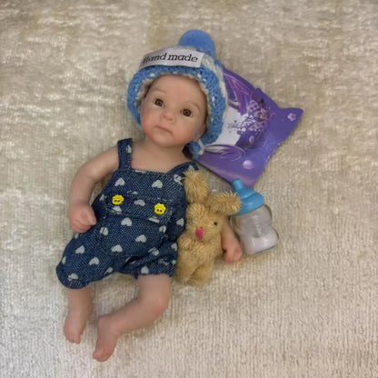 Aizwa1 6 Inch Bettie Silicone Reborn Doll Girl Or Boy Handma bebe reborn de silicona Newborn Doll For Birthday Gifts