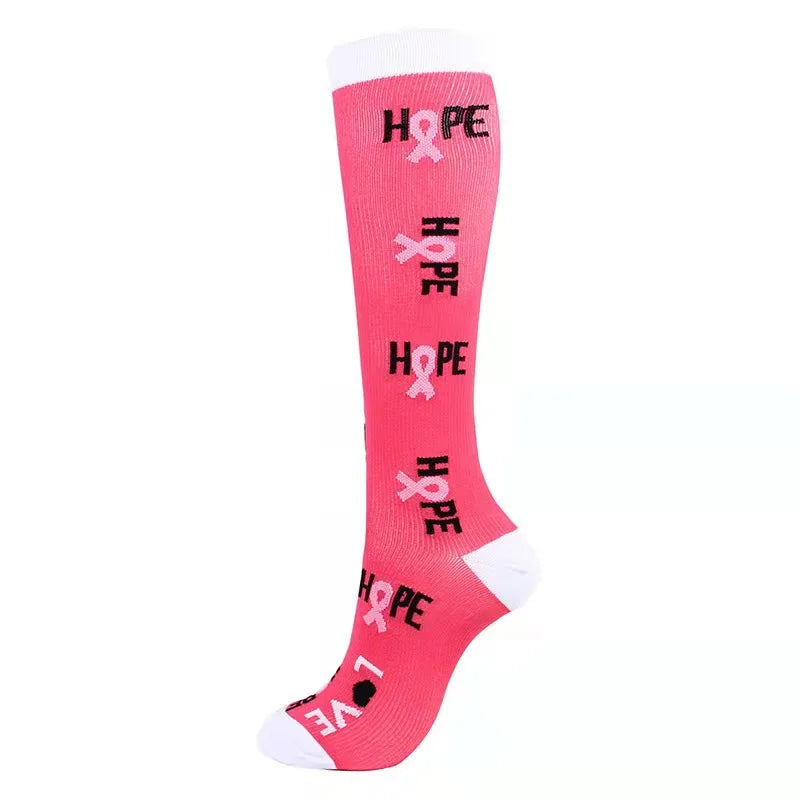 1Pair New Compression Stockings 20-30Mmhg Knee High Sports socks Fit Medical Varicose Veins Pregnant  Edema Diabetes Circulation