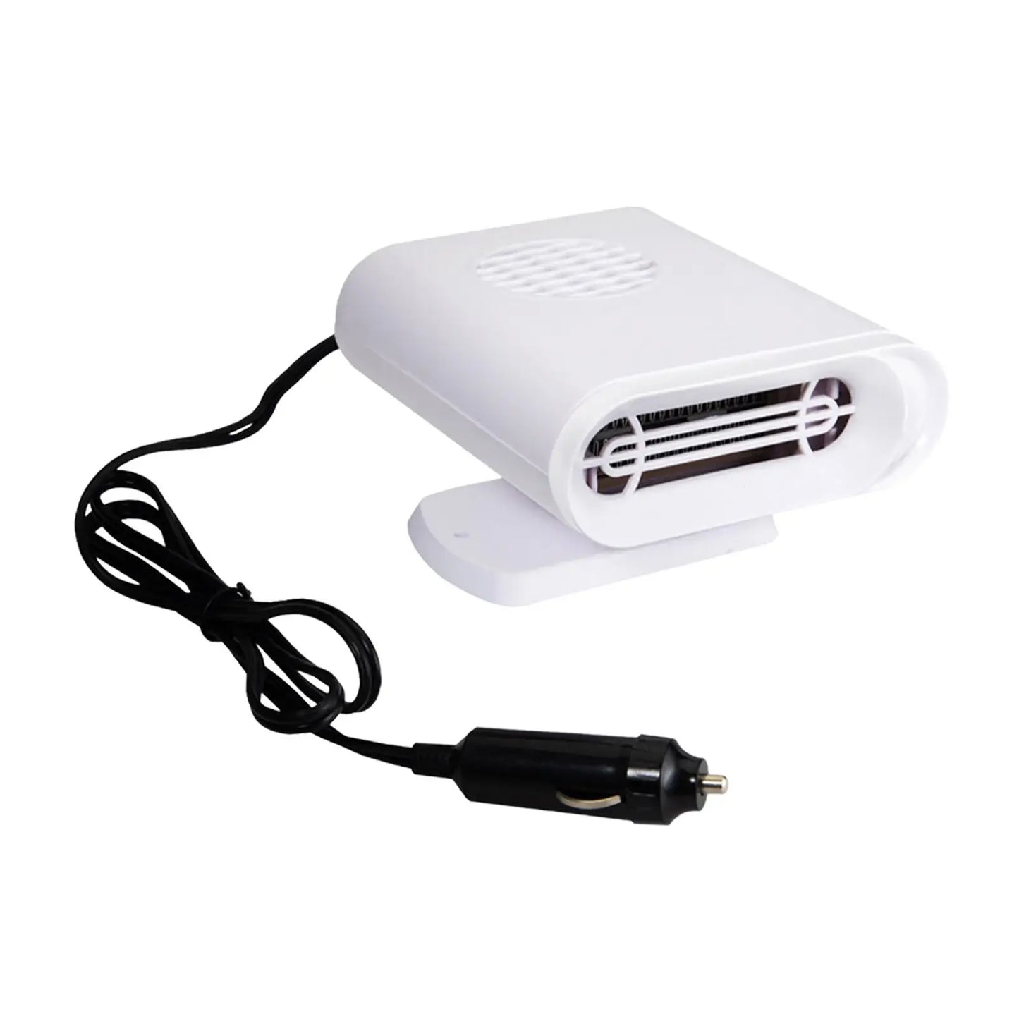 Vehicle Car Fan Heater Heating Windscreen Defogger White Windshield Defrosting 360 Degree Rotatable for Automotive Space Saving