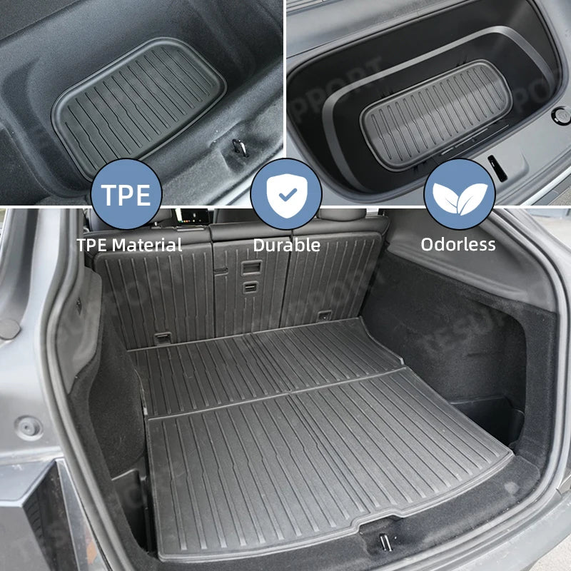 Floor Mats for Tesla Model Y Juniper 2026 2025 Right Hand Drive Floor Mats Cargo Liner Trunk Mat for Model Y Juniper Accessories
