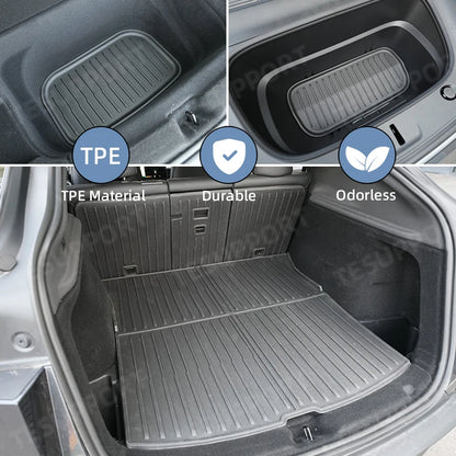 Floor Mats for Tesla Model Y Juniper 2026 2025 Right Hand Drive Floor Mats Cargo Liner Trunk Mat for Model Y Juniper Accessories