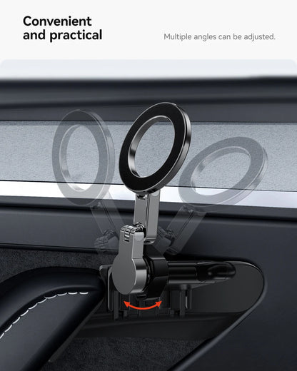 YZ For Tesla Model 3 Y Highland Juniper Door Handle Magnetic Car Phone Holder 360 Degree Rotation Metal Car Mount for All Phones
