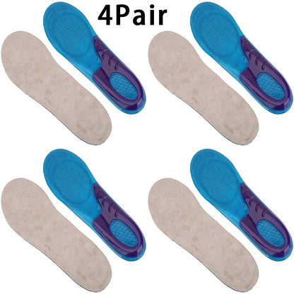 1Pair Silicone Insoles for Shoes Orthotic Arch Support Insole Soft Shoe Inserts Sport Anti-slip Template For Man Women Shoe Sole