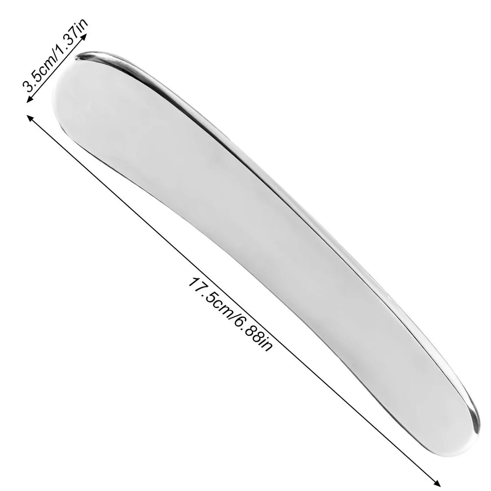Stainless Steel Gua Sha Stick Deep Tissue Relax Cellulite Massager for Body Slimming Scraping Board Muscle Massage Relaxation
