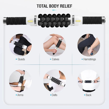 Electric Roller Impact Massager Portable Muscle Relaxation Rolling Ball Device For Athletes To Relieve And Recover Muscles