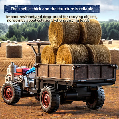 JHD For JJRC New Handheld Tractor C8836 Fully Proportional 4WD Simulation Tractor C8836 RC Toy Car With More Battery