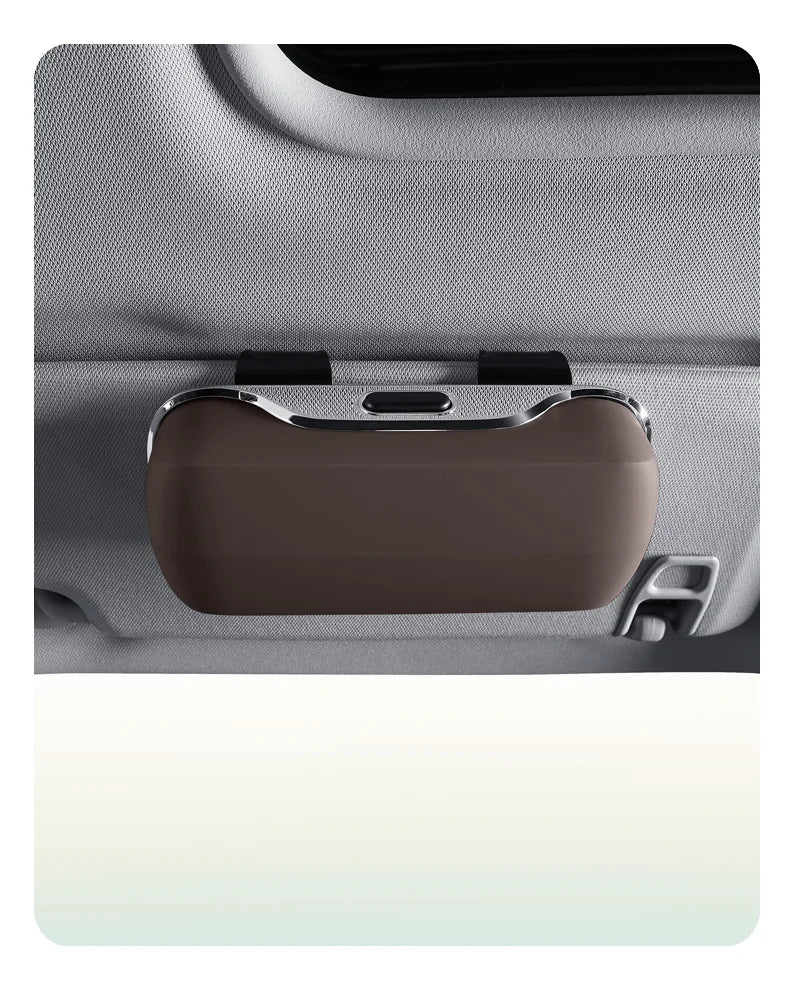 Car Emblem Sun Visor Glasses Case Sunglasses Storage Gift Box For Mercedes Benz AMG GLC W203 W206 W220 W205 W211 W212 W201 W210