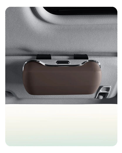 Car Emblem Sun Visor Glasses Case Sunglasses Storage Gift Box For Mercedes Benz AMG GLC W203 W206 W220 W205 W211 W212 W201 W210