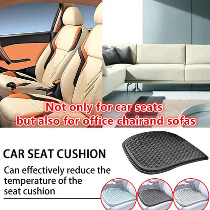 Car Gel Seat Cushion Silicone Mat Cool Gel Cooling Pad Universal Four Season Breathable Ventilate Vehicle Protector Mat Pad