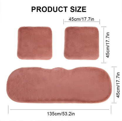 SEAMETAL Short Plush Car Seat Cover Soft Winter Warm Auto Seat Cushion Skin-Friendly Washable Universal Vehicle Chair Protector