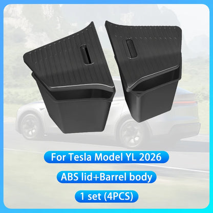 For Tesla New Model YL Launch 2026 Car Trunk Side Storage Box Cover Plate Organizer Car Trunk Side Storage Box Refit Accessories
