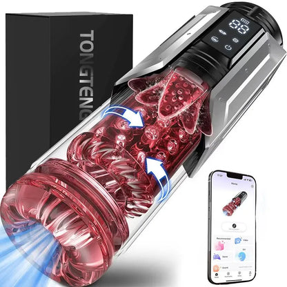 Automatic Male Masturbator Penis Pump Sucking Vibrating Thrusting Rotating 100% Waterproof Blowjob Adult Sex Toy Stroker For Men