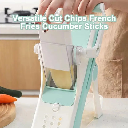 Donirt 5 in 1 Vegetable Cutter Mandoline Slicer Manual Food Chopper Fruit Potato Cucumber Carrot Meat Slicer Shredder Safe Slice