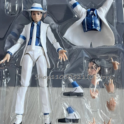 Michael Jackson Smooth Criminal Moonwalk Action Figure Collection Model Toys Figma 096 Michael Jackson MJ Thriller Collection