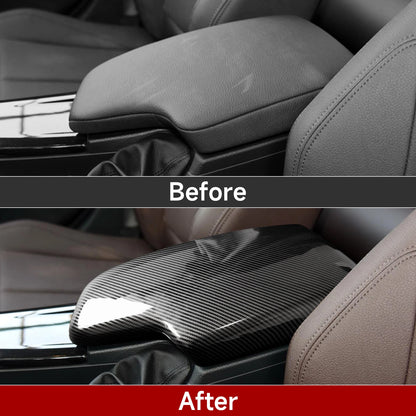 Car Center Console Dashboard Gear Shifter Panel For BMW F30 F31 F34 3GT F32 F33 F36 Trim Accessories, Carbon Fiber ABS Sticker