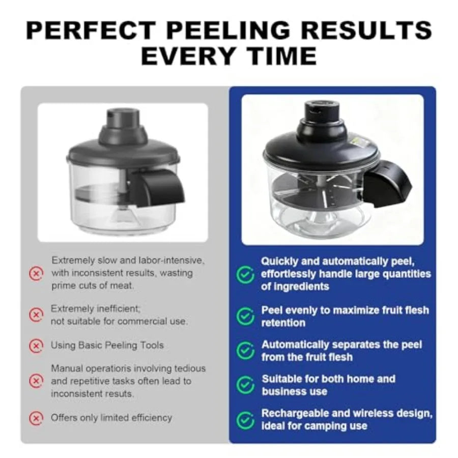 Automatic Grape Peeler Electric Garlic Clove and Tomato Peeler Ideal for small fruits efficient kitchen peeling tool is perfect