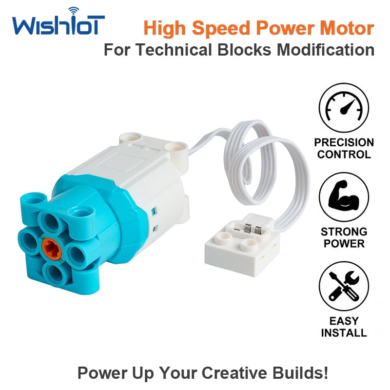 MOC Technical Parts L Motor 88003 Building Blocks Power Function Multi High Speed PF Sets Brick Toys DIY Motor for Legoeds