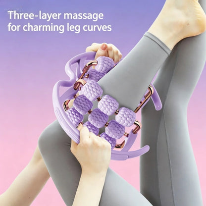 18-wheel Ring Six-axis Roller Household Lightweight Yoga Massager Relieves and Relaxes Muscles Adult Sports Fitness Equipment
