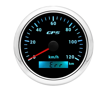 Universal 85MM GPS Speedometer Gauge 7 Color LED Backlight For Motorcycle Marine Boat Truck 60 Kmh 200 Kmh Speed Gauge Meter