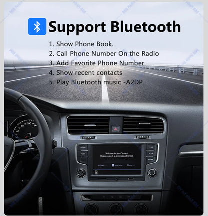 Noname 5GD035280B MIB Carplay Car Radio for VW Golf MK7 MK7.5 Passat B8 Sportvan Tiguan Bluetooth 6.5 inch Android Auto Player