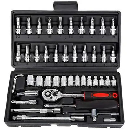 SNJUE Car Repair Tool Set Socket Box Toolbox Kit Emergency Vehicle Tools for Onboard Car Maintenance High Quality Durable Tools