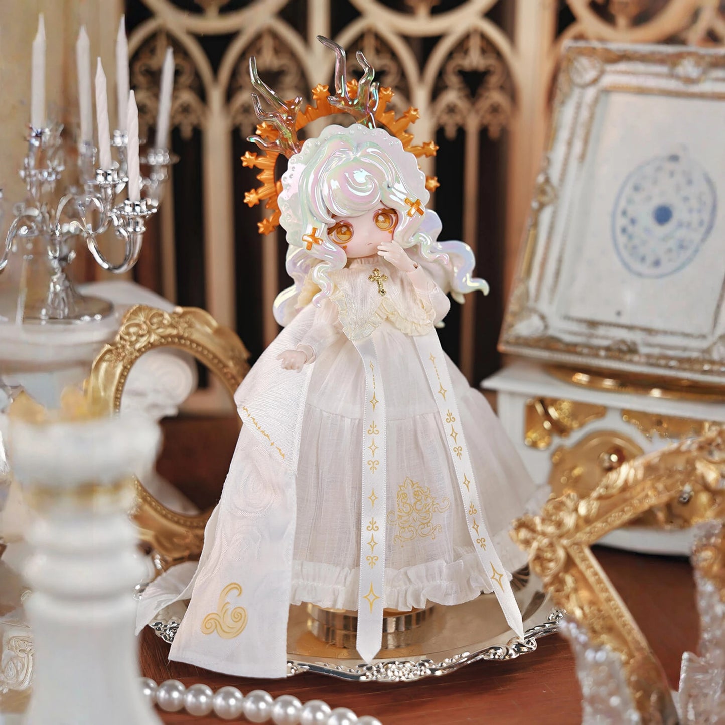 Genuine The Luluelf Story Mystic Realm Pact Series 1/8 Action Figure Bjd Blind Box Limited Hang Card Doll Model Collect Toy Gift