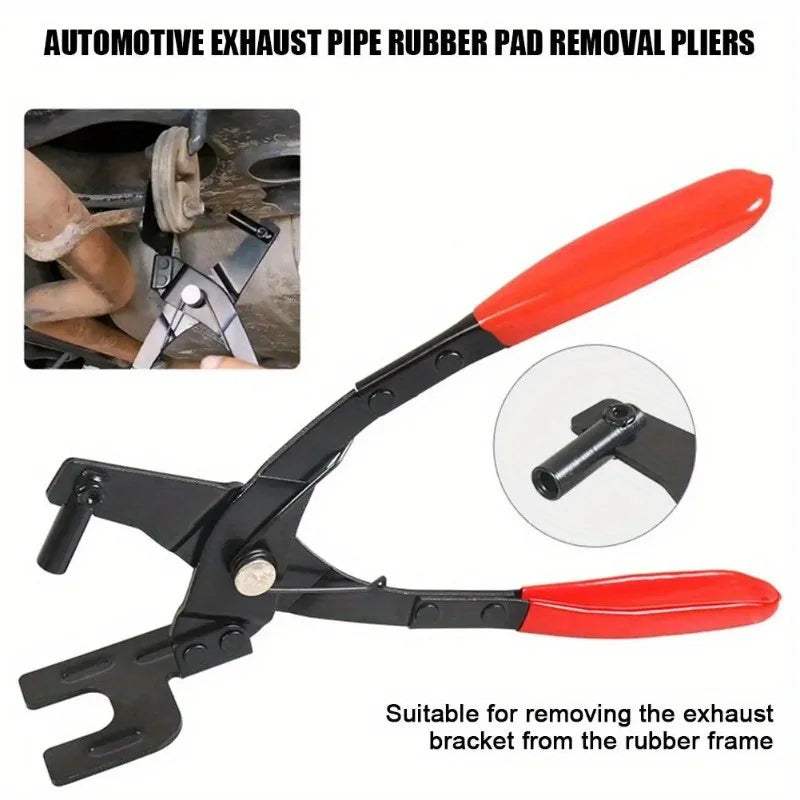 Pliers Car Exhaust Pipe Rubber Pad Gasket Removal Tools Exhaust Hanger Install Disassembly Puller Garage Tools Auto Accessories