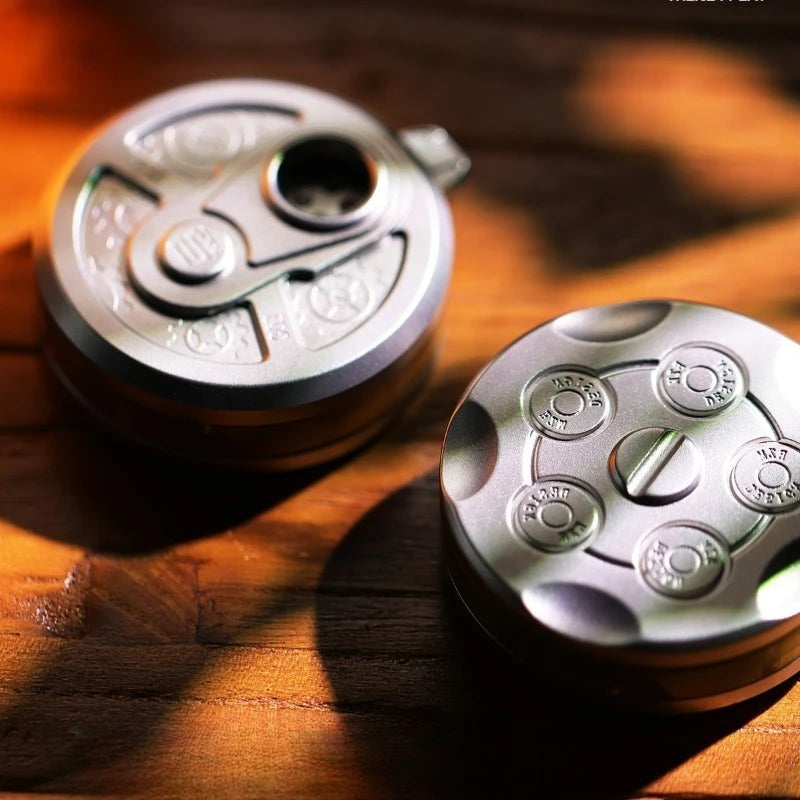 Metal EDC Fidget Toy Dice Coin Anti Anxiety Spinner Crisp Sound Metal Decompression Toy Stress Relief Hand Spinner Adults Toys