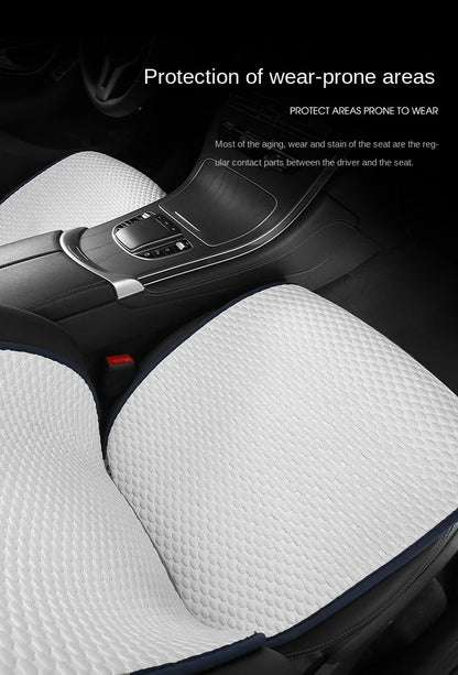 Universal Ice Silk Car Seat Cushion Breathable Seat Cover Sweat Absorption Cool Cushion Universal Split Single Sitting Rear Set