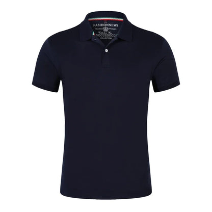 Top Quality Summer Short Sleeve Solid Classic Polo Shirts Custom Printed Design Photo Logo For Business Staff Company Uniform