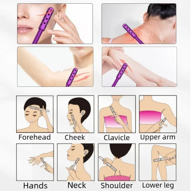 24 Germanium Beauty Bar - Face Lift Massage Stick for Wrinkles & Skin Rejuvenation, Anti-Aging Facial Massager Tool