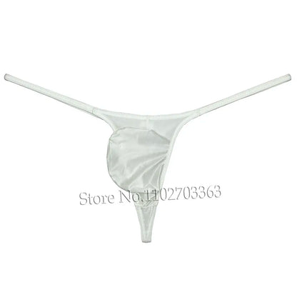Men's Sexy Thong Underwear Pouch Tangas Male G-strings Bikini Briefs Lingerie Underpants Thongs Shiny Tangas
