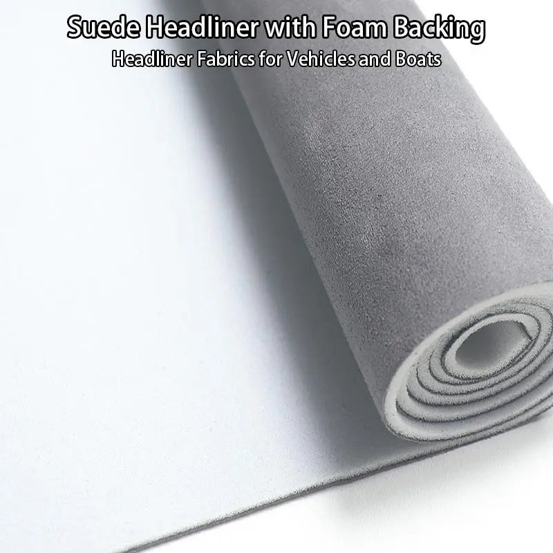 Suede Auto Headliner Material for Car Ceiling Lining Repair Car Roof Fabric Car Lining Interior 100/200/300x140cm Foam Backed