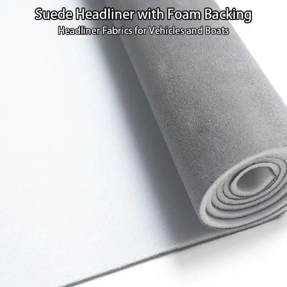 Suede Auto Headliner Material for Car Ceiling Lining Repair Car Roof Fabric Car Lining Interior 100/200/300x140cm Foam Backed