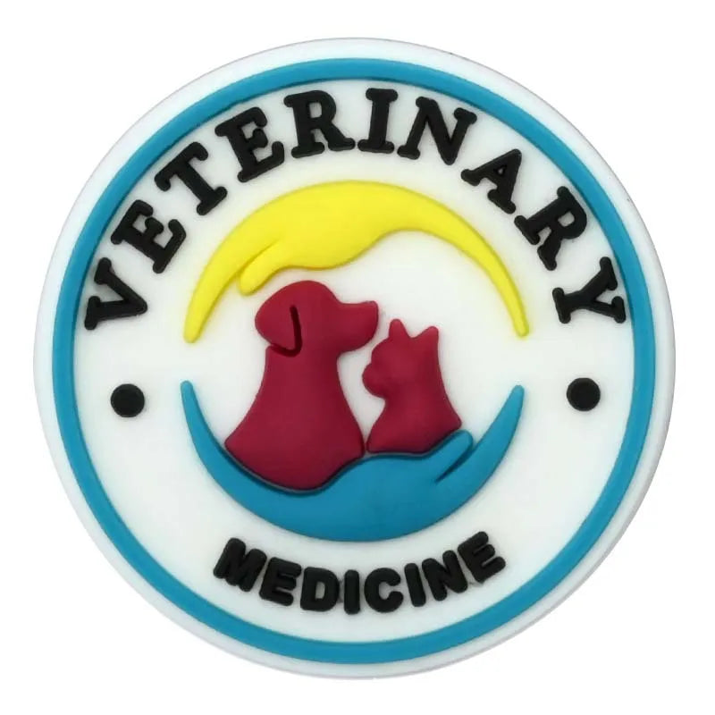Pet hospital veterinarian Love dogs Shoes Charms DIY PVC Shoe bag Accessories Forenthusiasts Wristband Kids Party X-mas Gifts