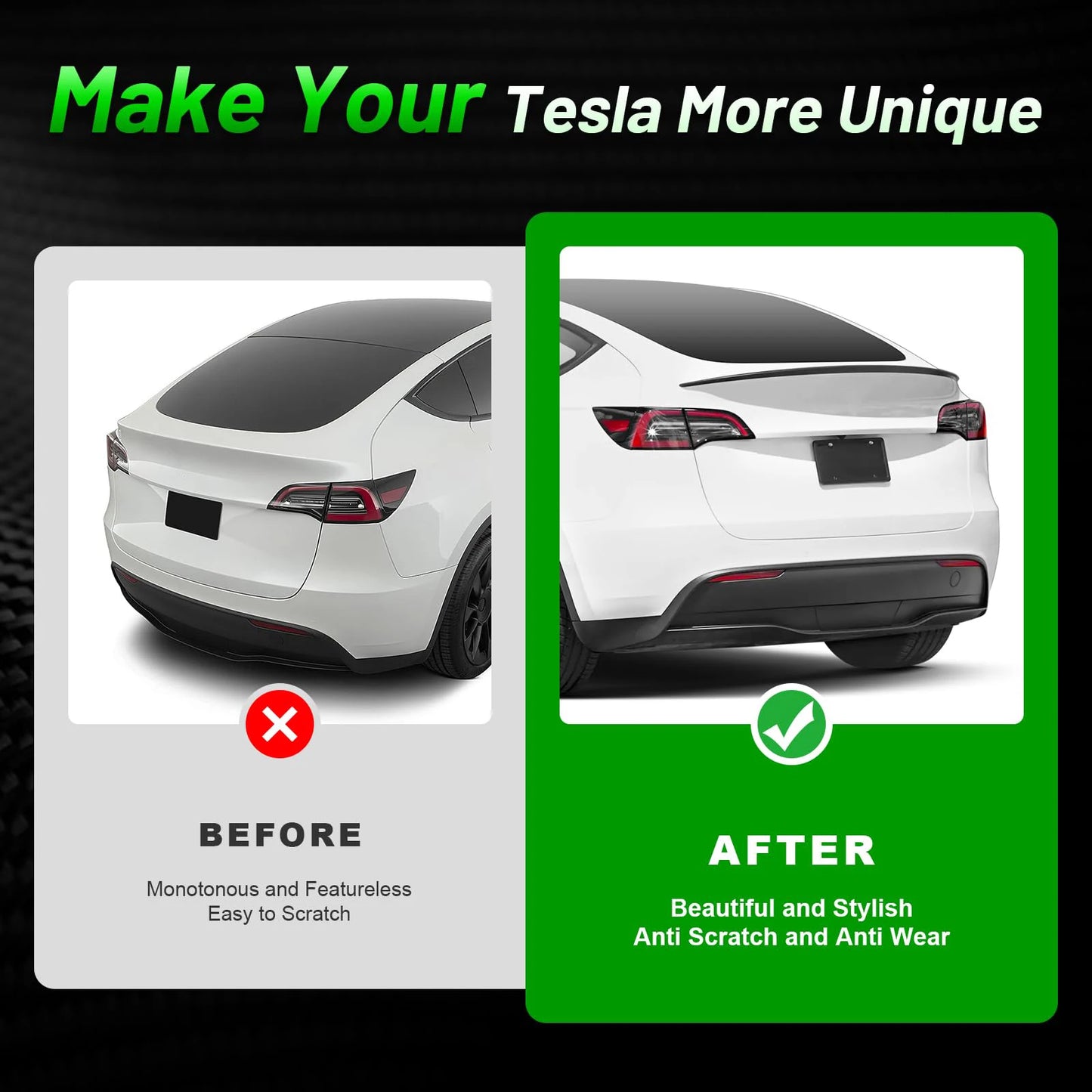 For Tesla Model Y 2024-2020 Spoiler Model 3 Highland 2017-2026 Trunk Wing Real Carbon Fiber Original Modely Car Accessories