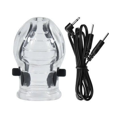 Estim Electric Shock Penis Ring Electro Trainer Massage Cup Chastity Penis Seelve Cockring For Men Dick Electrostimulation