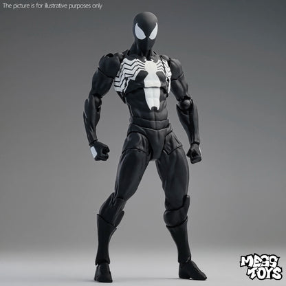 New MessToys Spiderman Figure CT Toys Black Red Spider Man Figurine Mess Toys Action Figure Custom Model Gift Kid Customized Toy