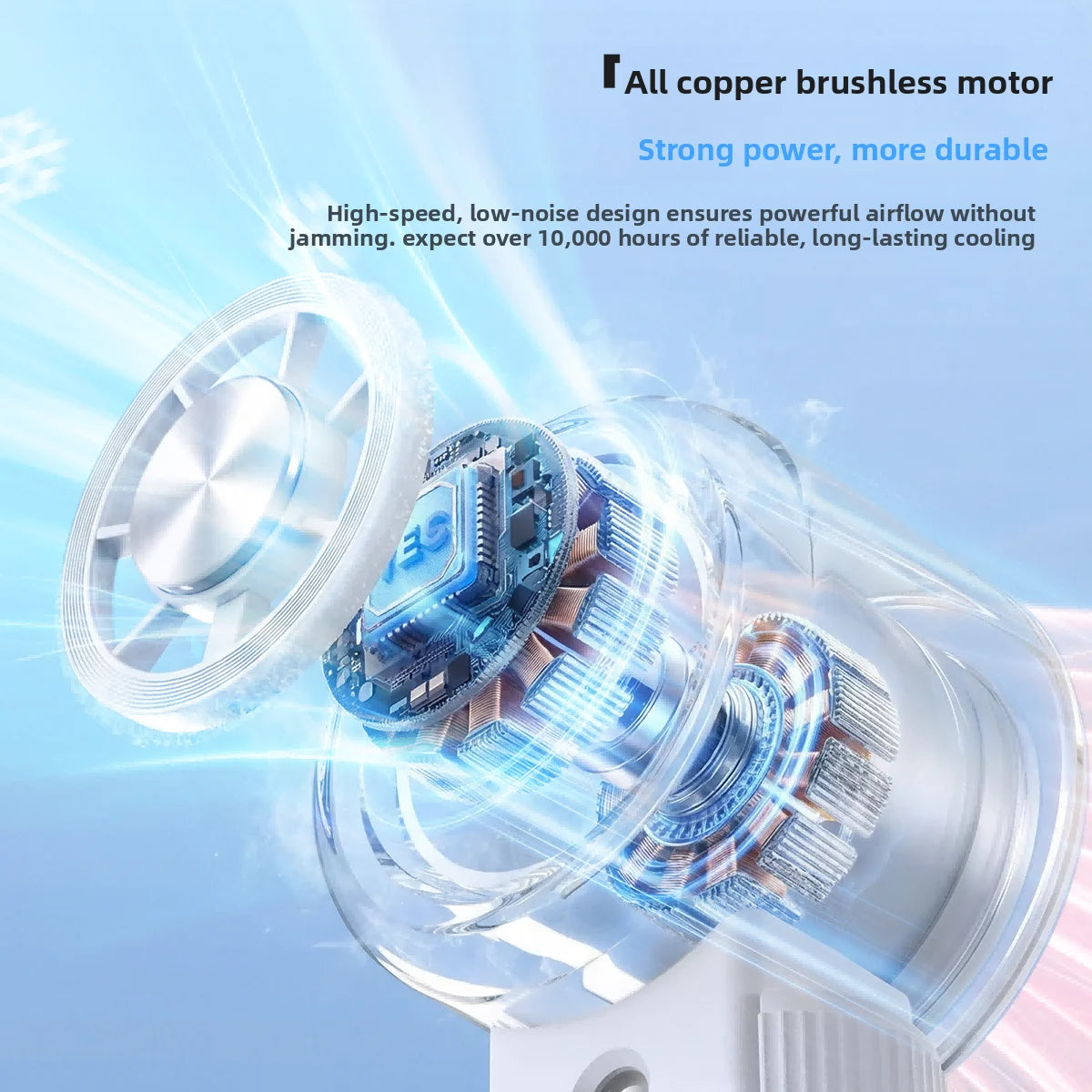 Spray High Speed Fan Y70 Foldable Portable Cooling Fan with Adjustable Speed for Home Office Outdoor