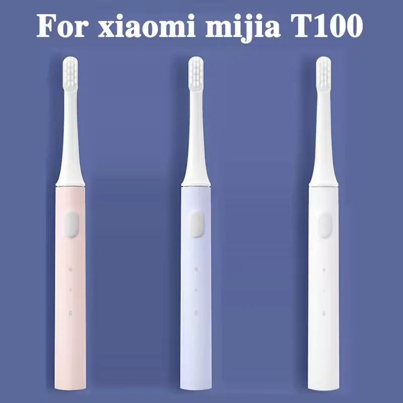 4/8PCS For XIAOMI MIJIA T100 Replacement Brush Heads Sonic Electric Toothbrush DuPont Soft Bristle Suitable Nozzles