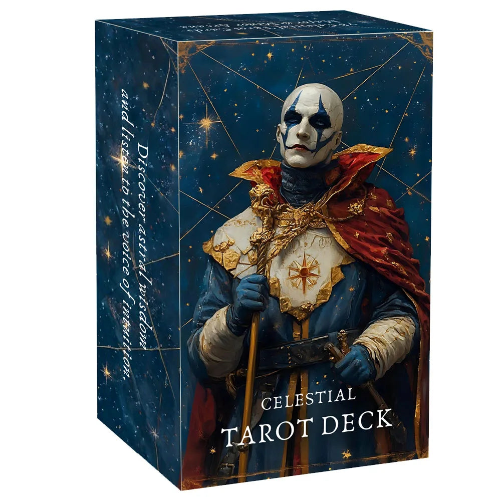 78 Cards Celestial Tarot Deck 13x8 Cm Connect with Universal Energy, Unlock Your Inner Potential Paper Manual