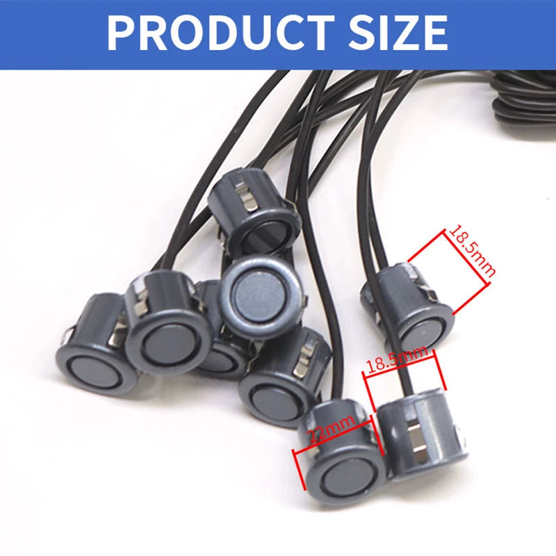 4pcs 18.5mm Car Parking Sensor Park tronic Reverse Probe Black Red Grey Silver White for Vehicles Sensor Fitting