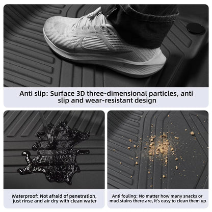 3D TPE Waterproof Odorless Car Floor Mats & Cargo Liner Trunk Pad Tray Set For Xpeng G6 2023-2025 LHD RHD Car Accessories