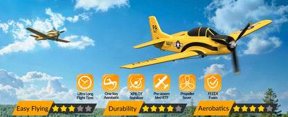 Volantex New Spitfire RC Plane EPP 400mm Wingspan RC Fighter One Key Aerobatic 2.4G 4CH RTF Warbird Plane